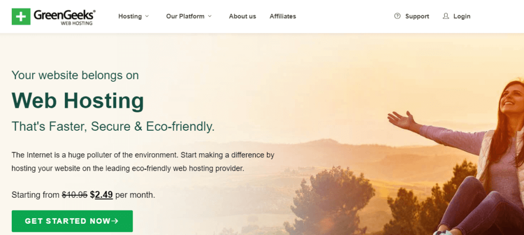 ECO-FRIENDLY WEBHOSTING